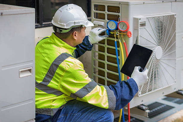 Professional Hvac Maintenance technician working in Upper Darby, PA